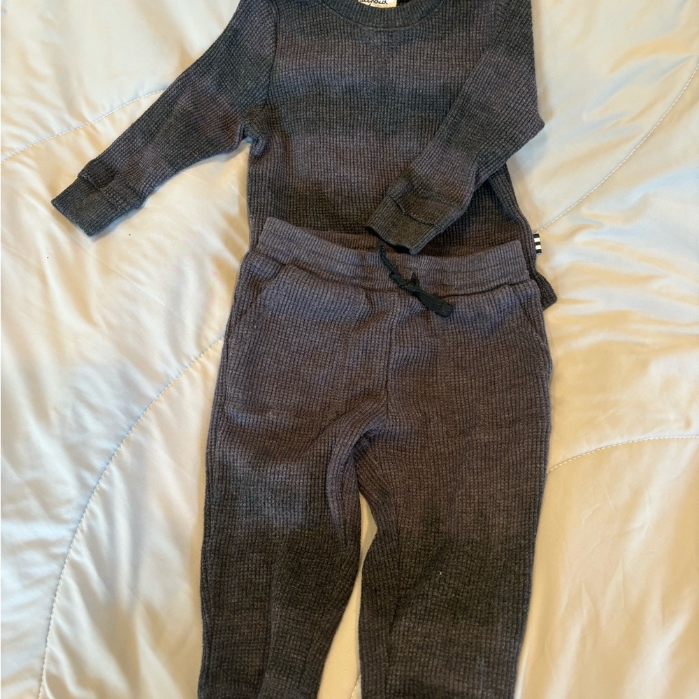Splendid Black Matching Sweatpants Set